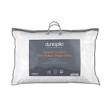 Dunlopillo Serenity Comfort Latex Front & Back Sleeper Pillow Low Profile, Natural Latex, 64x42x15cm, for Front & Back Sleepers, Hypoallergenic, Breathable, Supportive & Durable for Better Sleep