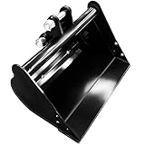 500mm No Teeth Mini Excavator Bucket,Mini Excavator Bucket Attachments, 20" No Teeth Flat Backhoe Buckets, Digging Bucket Accessories for Loading Sand, Soil, Cleaning Ditch，Hole Diameter: 25MM/0.98in