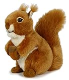 ICE KING BEAR Red Squirrel Stuffed Animal Plush Soft Toy (with Nut)