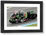 Media Storehouse 2015 Donnington Park World Superbike Round Framed Print - Jonathan Rea, Kawasaki ZX-10R - Modern Frame 22"x18" (58x48cm) (11486652)