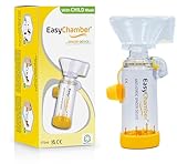 EasyChamber Anti-Static Spacer Device with Child Mask, Inhaler Chamber, use with Metered Dose Inhaler, BPA and Latex Free
