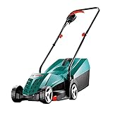 Bosch Rotak 32R Electric Rotary Lawnmower - Ideal for Small and Mid-sized Gardens, 32cm Cutting Width, Grass Comb, Powerful 1200W Motor, 31-Litre Grass Box