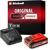 Einhell Power X-Change 18V, 4.0Ah Lithium-Ion Battery Starter Kit - Battery and Charger Set - Universally Compatible With All Einhell PXC Power Tools And Garden Machines, packaging may vary