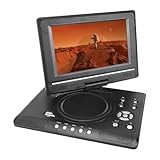 Luocute 9.8 Inch Portable DVD Player with Screen, 3D Full 1080P HD, Dual Speakers, Antennae, USB Input, Remote Control, Family Entertainment System for Kids, Car (1#)