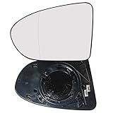 KYYET Left Side Wing Mirror Glass Heated Fits for Nissan Qashqai J10 2007 2008 2009 2010 2011 2012 2013