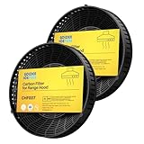 GOLDEN ICEPURE Activated Carbon Filter, Replacement for Various Cooker Hoods from Elica CFC0140343, CFC0038668, AEG 4055171138, 4055217501, Bauknecht Whirlpool 48400008824, 2 Pieces