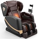 2025 Upgrade Massage Chair, Full Body Massage Chair with 10 Fix Points, Heating, Foot Massage, Auto Modes, Bluetooth Speaker, Touch Screen Controller, Zero Gravity Home Office