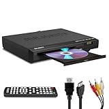 HDMI DVD Player for TV | 1080P Region Free DVD Players for Smart TV | Mini DVD Player with USB, CD & MP3 | HDMI Cable, RCA Cable & Remote Control Included | Majority-DVD