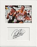 Roger Black athletics signed genuine authentic autograph signature and photo display AFTAL