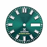 HMHAMA 28.5MM Watch Dial Green Luminous Dial for NH36 Movement Watch Accessories