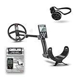 XP Metal Detectors Deus - with WSAUDIO headphones - Weatherproof and Fully Wireless, Ideal for Treasure and relic Hunting - 9" X35 Coil, Remote Control & S-Telescopic Stem (DEUS-22X35RCEG + WSAUDIO)
