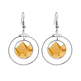 Egypt Pyramid Sphinx Art Pattern Earrings Dangle Hoop Jewelry Drop Circle