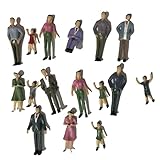 SPORTARC 50Pcs Scale Plastic Models 1:32 People Sitting Standing Figures Plastic 1 Gauge