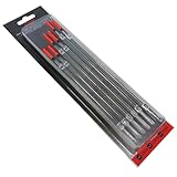 ZWIM Fishing - 6 Pack of Unloaded Waggler Floats Classic Clear Crystal with Hi-Viz Red Tips (13cm to 23cm) - For Most types of Coarse Fishing [21-0006]