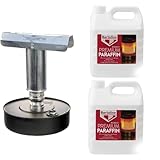 Trendi Large 4.5L Paraffin Super Warm Heater with 4/8L Oil Single Burner Warmer Greenhouse Green House Plant Seeding Garden Oil Lamps Paraffin Oil (Paraffin Heater + 8L Premium Paraffin Oil)