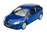 Welly Ford Focus St MK2 Blue 3 Door 2009 1/34-1/39 Metal Model Car Die Cast New in Box