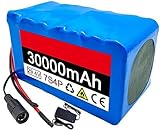 29.4V 30Ah E-Bike Battery 24V 7S4P Electric Bike Lithium Ion Battery Pack for 50W-500W Motor Electric Bicycle Scooter with 20A BMS and Charger 24V 30Ah