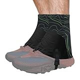 Lunaanda Trail Low Gaiters - Walking Shoe Gaiters,Protective Trail Running Gaiters, Low Ankle Gaiters,Low Trail Gaiters Ideal for Hiking - Waterproof, Sandproof, and Durable.