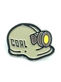 Coal Miners Hard Hat Cap Lamp Mining Tribute Metal Pin Badge Brooch