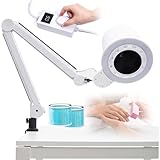 RayGenius Nail Dust Collector, Super Suction Vacuum Nail Vacuum Cleaner, Adjust Led Nail Dust Extractor With Reusable Industrial Filter, For Pedicure And Manicure,Desktop