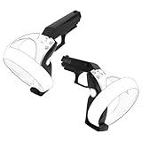 GEEKRIA VR Game Gun Controller Cover Compatible with SONY PlayStation PSVR 2 Shooting Bracket Stand, Shooting Game Handle Accessories, Durable Hard Shell Anti-Slip Grip Protector