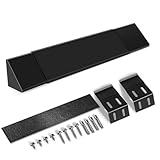 LCGAOYA Black Adjustable Fireplace Hood for 28 to 48" Fireplace Hood Heat Shield Equipped with Insulation Cotto