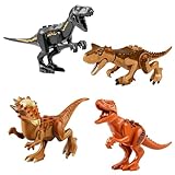 Lego Dinosaur Building Blocks, 4 Pack Jurassic Themed Construction Toys for Kids, Creative Educational Dinosaur Toys, Play Set for Boys and Girls