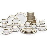 Noritake Charlotta Gold 60-Piece Value Set in White