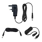 myVolts 12V power supply adaptor compatible with Yamaha DJX Keyboard - UK plug - with Extension and Inline Switch