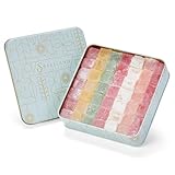 Sweetland London Turkish Delight Assorted Selection - 700g | Mixed Tin Containing Strawberry, Orange, Mint, Lemon, Rose & Plain Flavours | Presented in Beautiful Gift Box | Ideal for Sharing