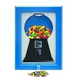 Candy Dispenser Frame | Candy Dispenser for Desk | Candy Dispenser Picture Frame for Table Counter Home Kitchen Birthday Blue/Pink/Yellow