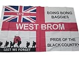 West Bromwich flag 5 x 3 St Georges cross