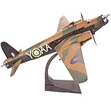 CMO Military Fighter Alloy Die Cast Model, 1/72 Scale Wellington Bomber RNZAF Model, Adult Toys And Decorations, 10.6Inch X 14.2Inch