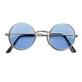 Bristol Novelty BA366 Lennon Glasses Blue, Unisex-Adult, One Size