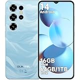 OUKITEL C2 Android Phones - Newest Smartphone, 6.52" HD+ Display, 5000mAh Battery, 16GB+64GB/1TB, 4G SIM Free Mobile Phone, Face Recognition, 5G WiFi|BT5.0|OTG|Blue