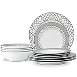 Noritake Eternal Palace 12-Piece Dinnerware Set, Service for 4