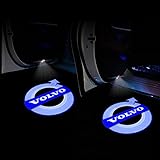 JLVVW 2Pcs Car Door Welcome Light, For Volvo S90L S60L XC60 XC40 V60 V90 Led Car Door Logo Lights Interior Modification Decoration Accessories