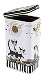 Fridolin Storage tin / coffee tin made of metal with closure – Rosina Wachtmeister: Cats, Sepia