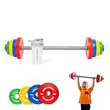 Little Lifters Kids Barbell Set – Adjustable Children's Toy Weights & Plastic Barbell Toy with Drinks Water Bottle, Kids Gym Equipment for Pretend Play, Fun Fitness Toys for Boys & Girls Home Workout