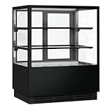 GGM Gastro Commercial Upright Cake Display Fridge ECO – Double-Glazed – 378 L – Mirror Front – UK Plug