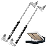 Vepagoo 500MM 445N/100lb Gas Struts Universal adjustable 20inch Lift Support Springs with Mounting Kit for Ottoman Bed, Heavy lid, Floor Hatch Door (fit 38kg-50kg lid), 2PCS