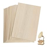 10 Pack 420 x 300mm Basswood Sheets, 3MM Craft Plywood Sheets, A3 Plywood Board Thin Wood Sheet, Unfinished Wood Boards for Crafts, Hobby, Model Making, Wood Burning