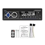 Car Stereo Radio Bluetooth with CD VCD DVD Player, 1 Din 12V RDS/FM/AM Car Radio with Bluetooth Handsfree/USB/SD/AUX/Locate and Find a Car/AI Voice