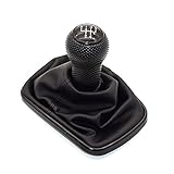 MKptopia 23mm Gear Shift Knob Gaitor Boot Compatible with VW Golf 4 IV MK4 GTI R32 B-ora Je-TTA - 5 Speed Black