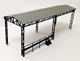 Outland Models Train Railway Layout Factory Open Shed for Locomotive HO OO Scale