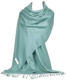 GFM® Pashmina Style Wrap Scarf - Duck Egg Blue - (B9-205-HJ-27-PNL)