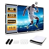 Cosy Cast British Designed 120 Inch Projector Screen | 16:9 Home Cinema Indoor or Outdoor Projector Screen | Convenient Projection Screens For Multiple Uses