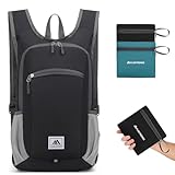 flintronic Foldable Backpack, Ultra Lightweight Rucksack, 16L Hiking Backpack, Unisex Packable Backpack For Men Women, Waterproof Travel Daypack For Outdoor Sport Biking Hiking Climbing