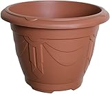 4 x 33cm Round Venetian Plant Pot Terracotta Planter Outdoor Indoor Decorative