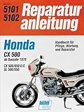 Honda CX 500/650 GL 500/650 ab 78: Wassergekühlter 4-Takt-Motor, obengestr. Ventile, V-Motor mit 2 Zyl. und 4 Ventilen